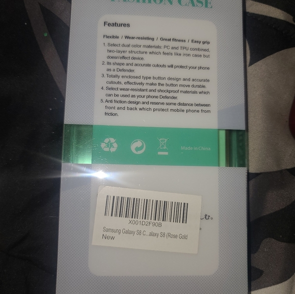 New Samsung Galaxy S8 Rose Gold Glitter Case - Picture 2 of 2